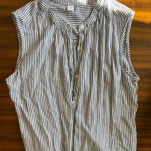 Old Navy striped button up tank